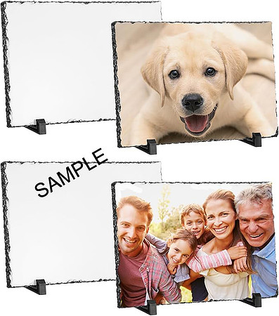 5x7" or 8x10" Slate Photo Plaque